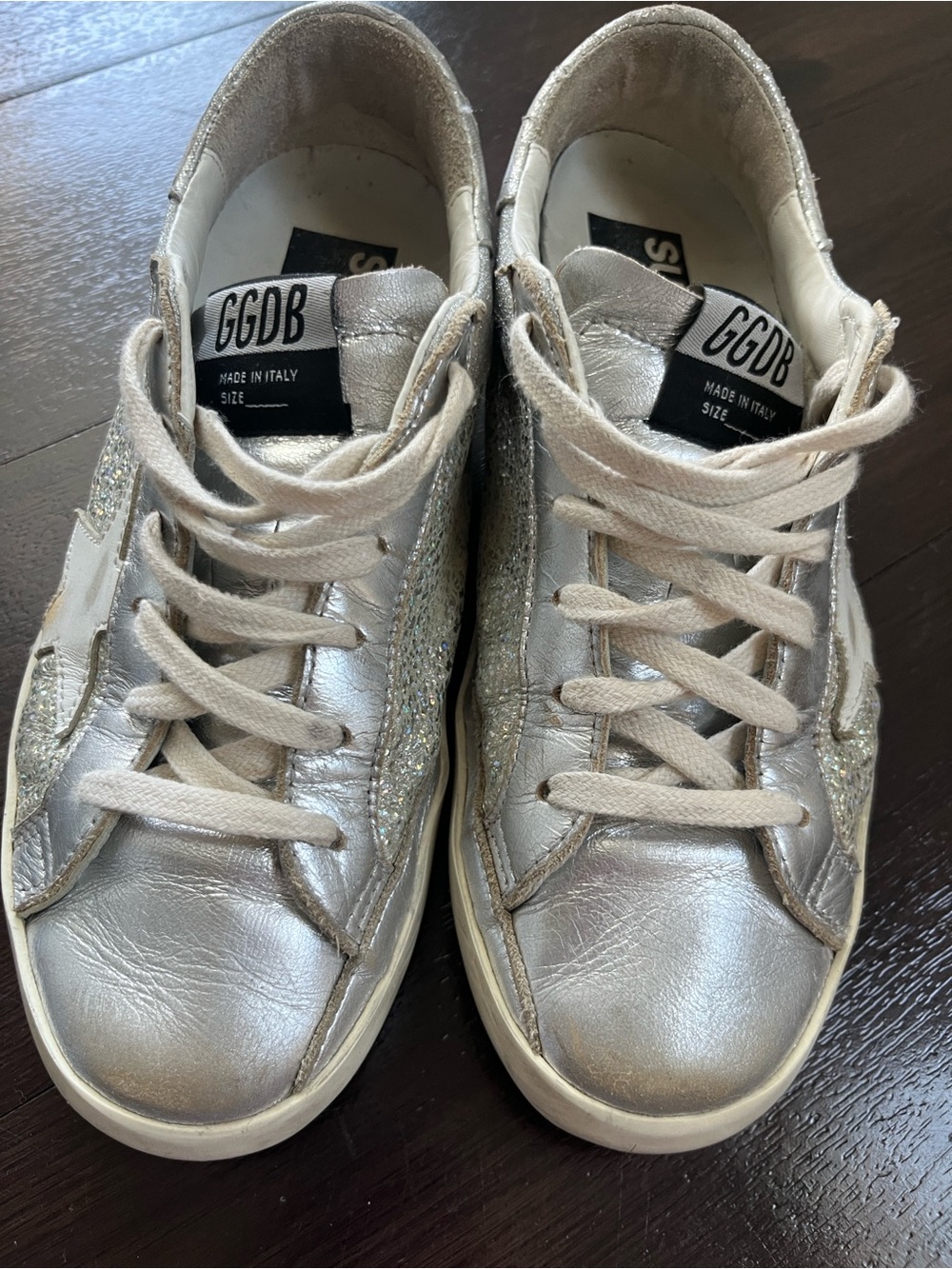Golden Goose Superstar sneakers silver SZ 6